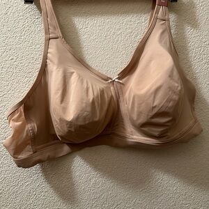 Cacique Bra CoolBliss Beige Unlined No-Wire Nylon/ Spandex Size 50D New With Tag